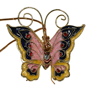 Schmetterling, Deko, Cloisonne Emaille, 0425